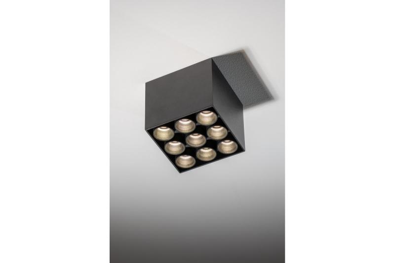 LED-armatuur ARTEMIDA, 20 W, 1920 lm, 4000 K, IP20, vierkant, zwart