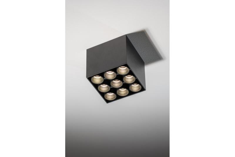 LED-armatuur ARTEMIDA, 20 W, 1920 lm, 4000 K, IP20, vierkant, zwart
