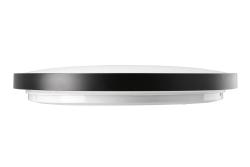 LED luminaire ATOLL, 32 W, 2560 lm, 4000K, AC180-250V, PF>0.9, IP54, Ø400 mm, black