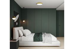 LED luminaire ATOLL, 32 W, 2560 lm, 4000K, AC180-250V, PF>0.9, IP54, Ø400 mm, gold