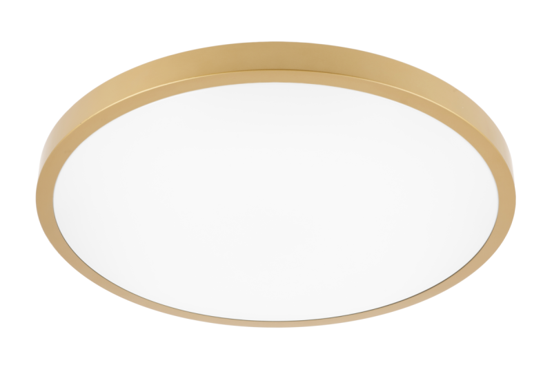 LED-armatuur ATOLL, 32 W, 2560 lm, 4000 K, AC 180–250 V, PF > 0,9, IP54, Ø 400 mm, goud