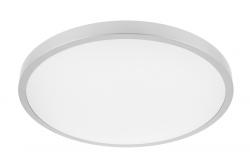 LED luminaire ATOLL, 32 W, 2560 lm, 3000K, AC180-250V, PF>0.9, IP54, Ø400 mm, silver