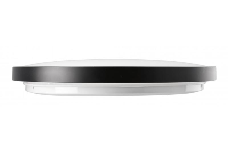 LED-armatuur ATOLL, 32 W, 2560 lm, 3000 K, AC 180–250 V, PF > 0,9, IP54, Ø 400 mm, zwart