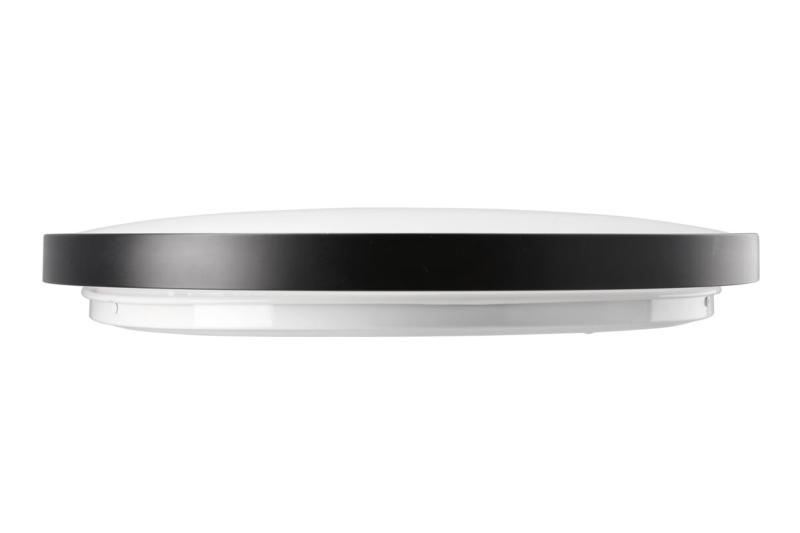 LED-armatuur ATOLL, 32 W, 2560 lm, 3000 K, AC 180–250 V, PF > 0,9, IP54, Ø 400 mm, zwart
