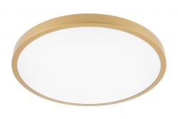 LED luminaire ATOLL, 32 W, 2560 lm, 3000K, AC180-250V, PF>0.9, IP54, Ø400 mm, gold