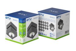LED luminaire BIANCO, 15 W, 1500 lm, 4000K, IP20, square, black