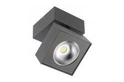 LED luminaire BIANCO, 15 W, 1500 lm, 4000K, IP20, square, black