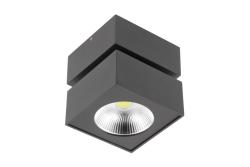LED luminaire BIANCO, 15 W, 1500 lm, 4000K, IP20, square, black