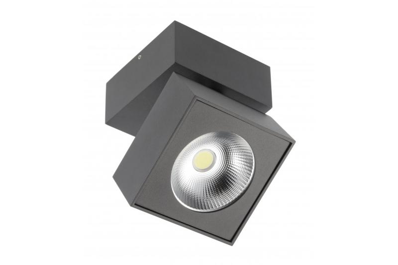 LED-armatuur BIANCO, 15 W, 1500 lm, 4000 K, IP20, vierkant, zwart