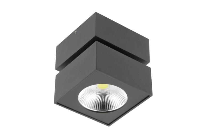 LED-armatuur BIANCO, 15 W, 1500 lm, 4000 K, IP20, vierkant, zwart