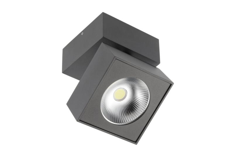 LED-armatuur BIANCO, 15 W, 1500 lm, 4000 K, IP20, vierkant, zwart