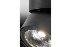 LED luminaire BIANCO, 15 W, 1500 lm, 4000K, IP20, round, black