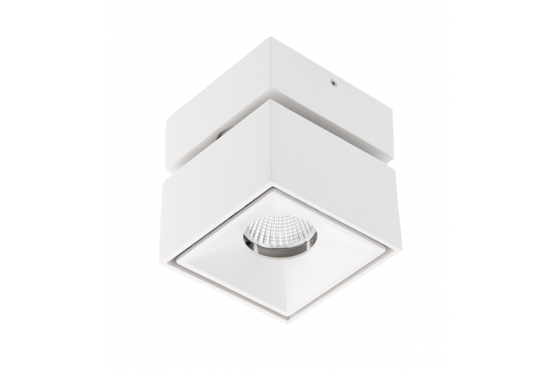 LED-armatuur BIANCO, 8 W, 680 lm, 4000 K, IP20, vierkant, wit