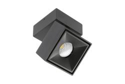 LED luminaire BIANCO, 8 W, 680 lm, 4000K, IP20, square, black