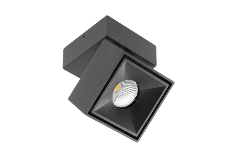 LED-armatuur BIANCO, 8 W, 680 lm, 4000 K, IP20, vierkant, zwart