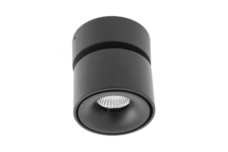 LED-armatuur BIANCO, 8 W, 680 lm, 4000 K, IP20, rond, zwart