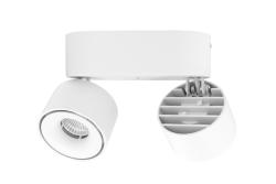 LED luminaire BIANCO CCT, 16 W, 680 lm, Ra≥80, IP20, 36°, 2700/3300/4000K, round, white
