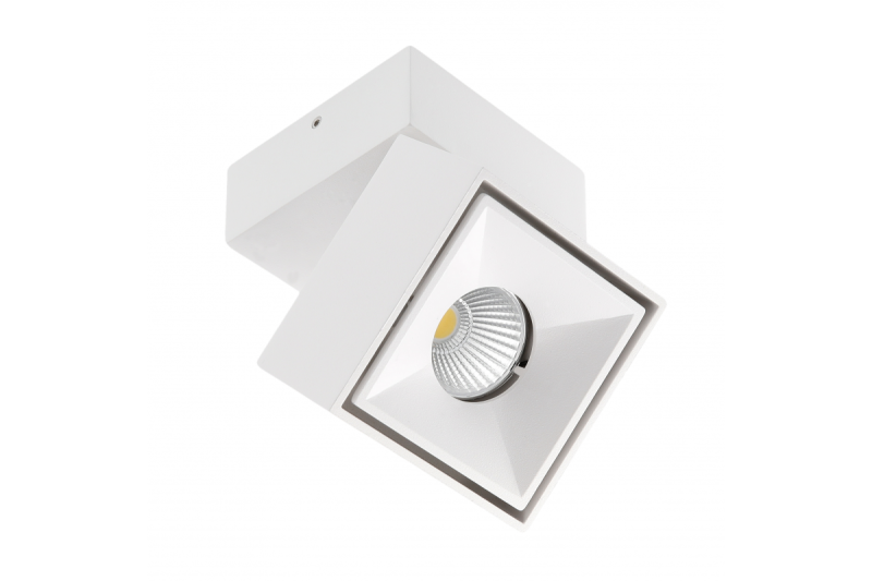 LED-armatuur BIANCO CCT, 8 W, 680 lm, Ra≥80, IP20, 36°, 2700/3300/4000 K, vierkant, wit