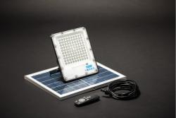 LED solar floodlight BRAVOS, 1500 lm, 6400K, IP65, 120°, remote control