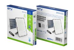 LED solar floodlight BRAVOS, 1500 lm, 6400K, IP65, 120°, remote control