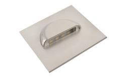 LED luminaire ESCADA, 0.8 W, 70 lm, 4000K, 12V, square, stainless steel