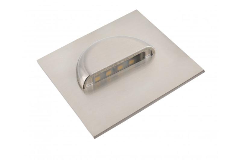 LED-armatuur ESCADA, 0,8 W, 70 lm, 4000 K, 12 V, vierkant, roestvrij staal