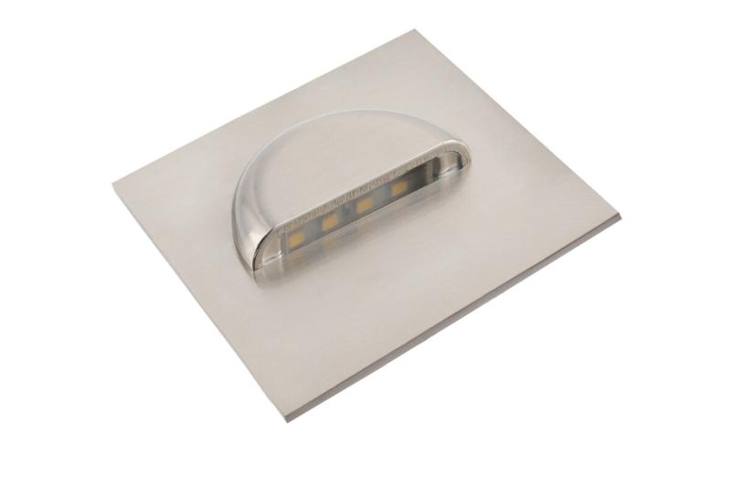 LED-armatuur ESCADA, 0,8 W, 70 lm, 4000 K, 12 V, vierkant, roestvrij staal