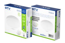 LED luminaire FENIX, 20W, 2000lm, 4000K, AC220-240V, PF>0.5, IP40, Ø300 mm