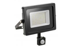 LED floodlight with motion sensor iNEXT, 50 W, 4000 lm, 6400K, AC220-240V, IP65, 120°, black