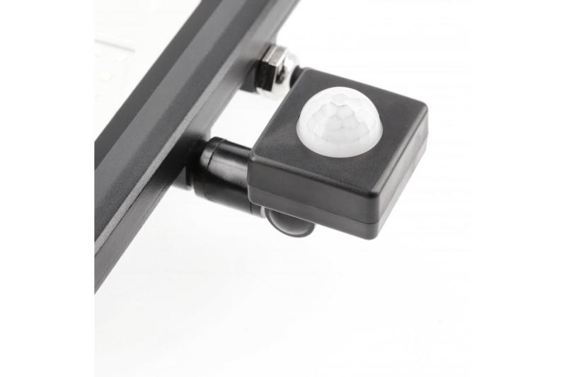 LED-schijnwerper met bewegingssensor iNEXT, 50 W, 4000 lm, 6400 K, AC 220-240 V, IP65, 120°, zwart