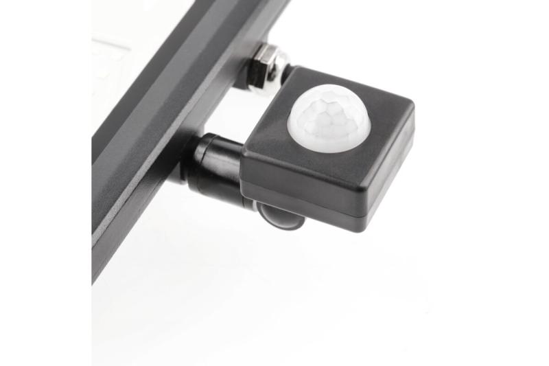 LED-schijnwerper met bewegingssensor iNEXT, 50 W, 4000 lm, 6400 K, AC 220-240 V, IP65, 120°, zwart