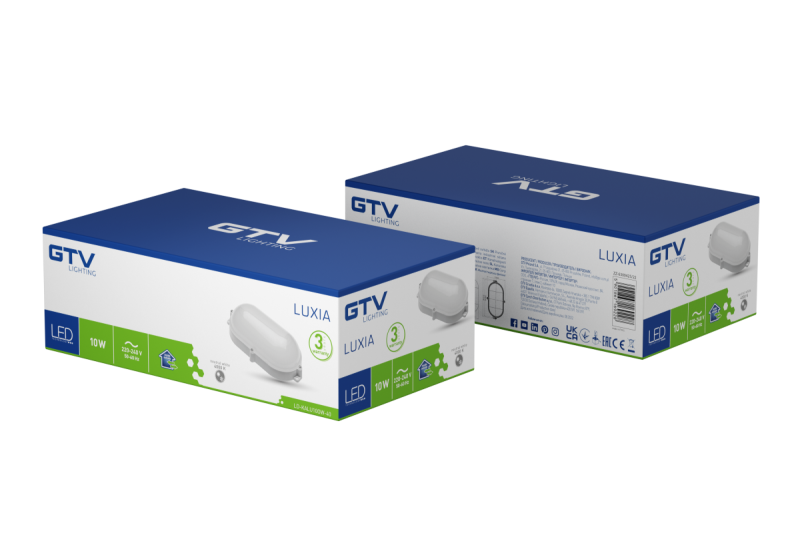 LED-armatuur LUXIA, 10 W, 700 lm, 4000 K, AC 220–240 V, IP65, 220°, ovaal