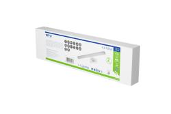 LED luminaire KATANI, 8 W, 4000K, IP44, RA >80, 640 lm, 40 cm, chrome
