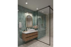 LED luminaire KATANI, 12 W, 4000K, IP44, RA >80, 960 lm, 60 cm, chrome