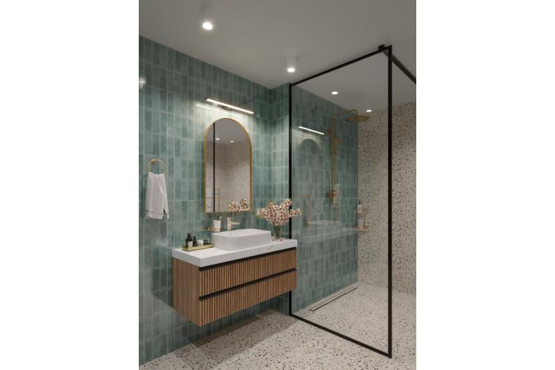 LED-armatuur KATANI, 12 W, 4000 K, IP44, RA >80, 960 lm, 60 cm, zwart