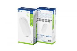 LED luminaire KODO-OK, 12 W, 1080 lm, AC175-260V, PF>0.5, Ra≥80, IP54, IK08, 4000K, oval, white