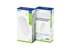 LED luminaire KODO-OK, 12 W, 1080 lm, AC175-260V, PF>0.5, Ra≥80, IP54, IK08, 4000K, oval, white