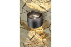 LED wall luminaire MISSOURI-O, 7 W, 540 lm, 4000K, IP54, round, black
