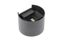LED wall luminaire MISSOURI-O, 7 W, 540 lm, 4000K, IP54, round, black