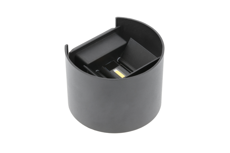 LED-wandarmatuur MISSOURI-O, 7 W, 540 lm, 4000 K, IP54, rond, zwart