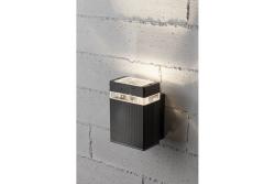 Facade luminaire unidirectional NESSA, GU10, max. 50 W, IP54, square, black