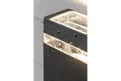 Facade luminaire unidirectional NESSA, GU10, max. 50 W, IP54, square, black