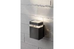 Facade luminaire unidirectional NESSA, GU10, max. 50 W, IP54, square, black