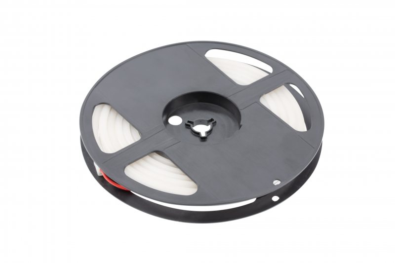 LED-strip NEON FLEX, 12 V DC, 100 LED’s/m, 12 W/m, 200 lm/m, 3200 K, IP65, rol van 5 m