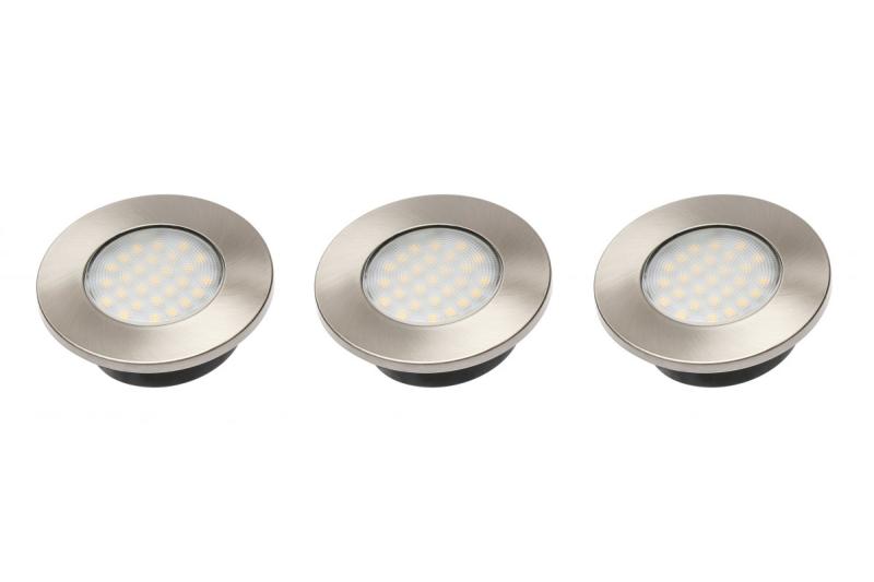 Decor Barri Keukenverlichtingsset met 3 ronde inbouwspots verlighting warm wit 1208963014