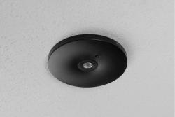 Emergency LED luminaire OGLA, 3 W, 200 lm, 6400K, AC220-240V, IP20, 3 hours, single-mode, TEST button, black