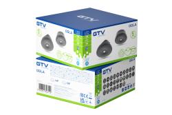 Emergency LED luminaire OGLA, 3 W, 200 lm, 6400K, AC220-240V, IP20, 3 hours, single-mode, TEST button, black