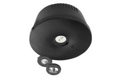 Emergency LED luminaire OGLA, 3 W, 200 lm, 6400K, AC220-240V, IP20, 3 hours, single-mode, TEST button, black