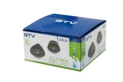 Emergency LED luminaire OGLA, 3 W, 200 lm, 6400K, AC220-240V, IP20, 3 hours, single-mode, TEST button, black