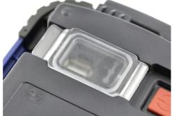 LED floodlight with rechargeable battery ONYX, 10 W, 800 lm, 6400K, USB 5V/1A, RA>80, IP54, 120°, blue